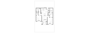 A black and white image of a floor plan for a house.
