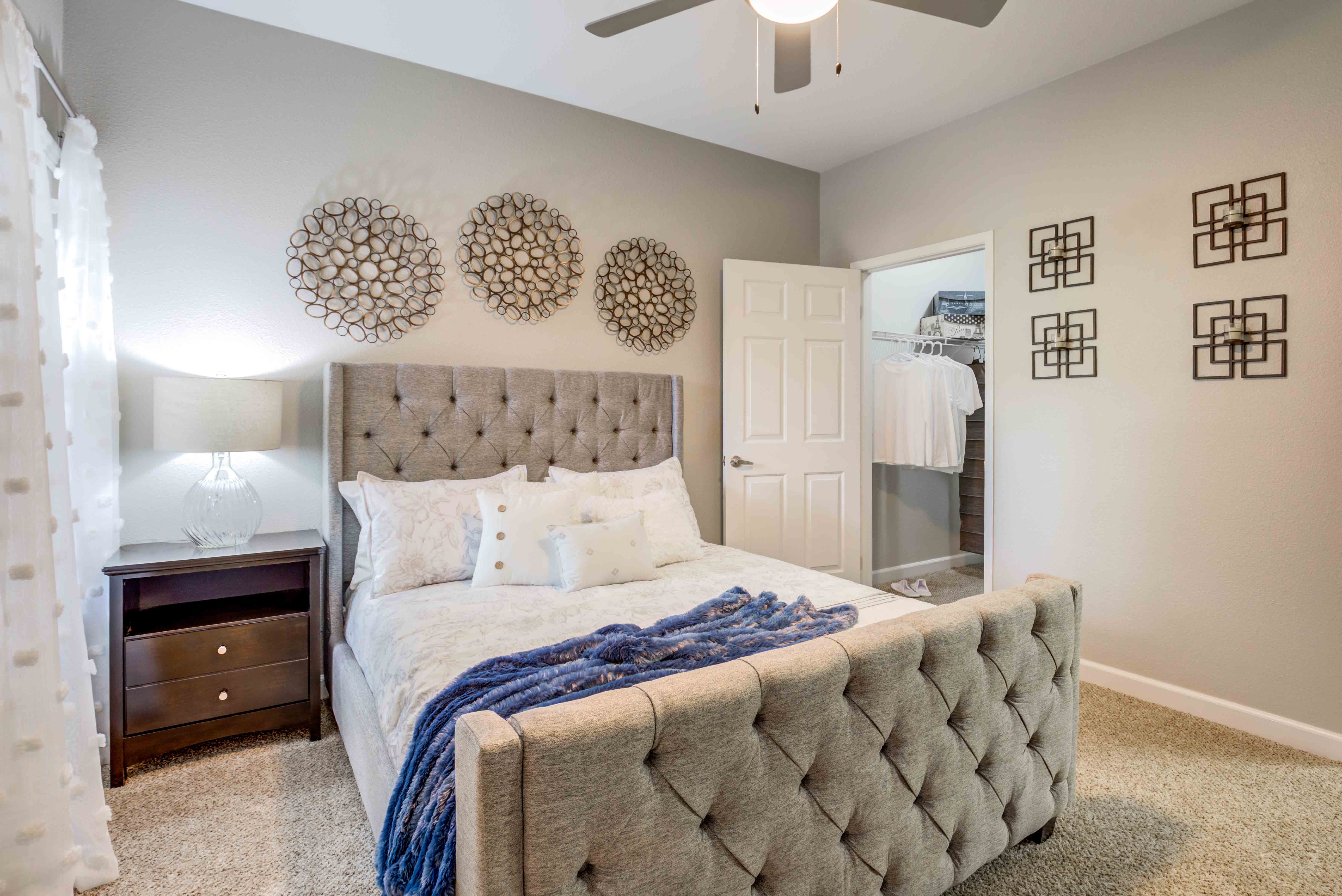 Spacious walk in closet