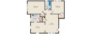 a floor plan of a two story house with a bedroom and a living room
