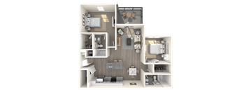 3d floor plan of the starling