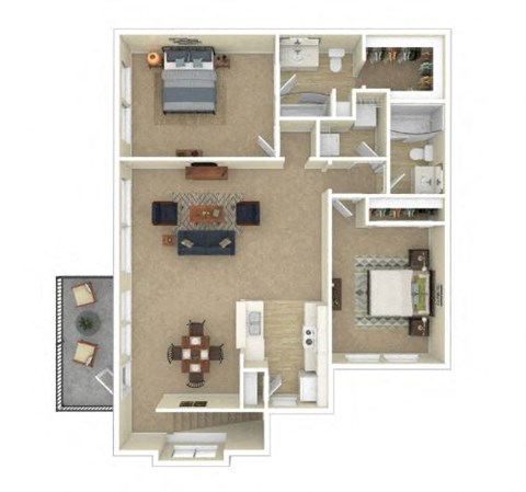 3D Floor plan rendering