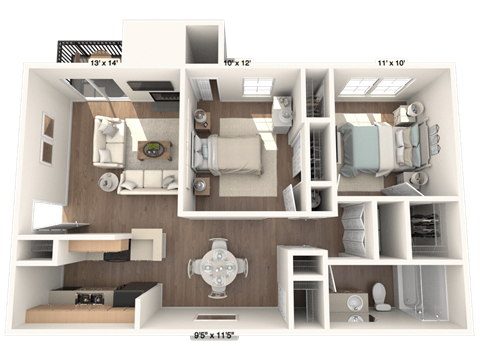 The Sage at 1955 San Antonio, TX Apartments 2BR 1BA