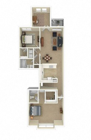 3D Floor plan rendering