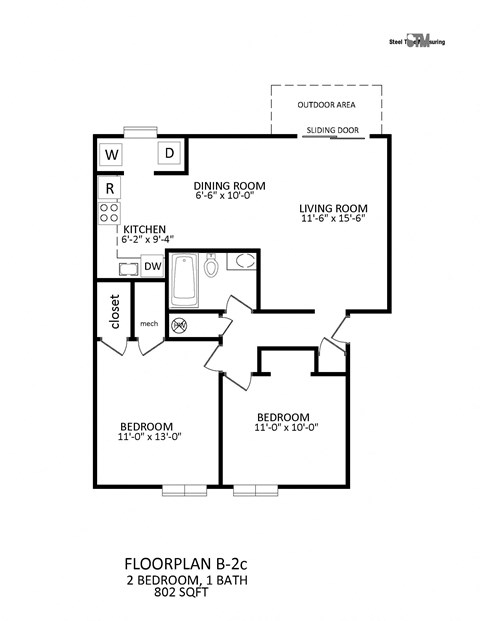 a floor plan for a bedroom house