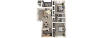 The Marley at Trout River Apartments in Jacksonville_FL_2 bedroom 2 bath floor plan