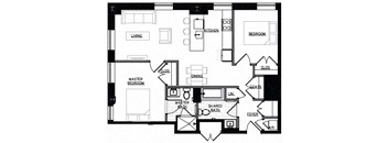 B4 2 bed 2 bath - 1,000 sq ft – 412, 512,612,712,812