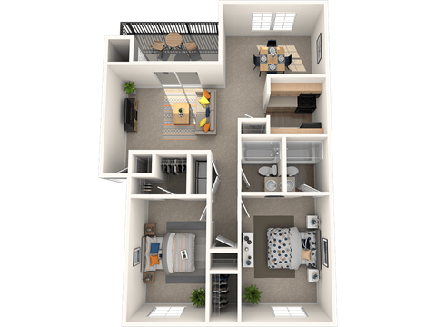 The Marley at Trout River Apartments in Jacksonville_FL_2 bedroom 2 bath floor plan