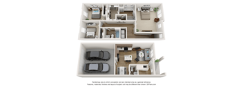 bedroom floor plan an in 2d