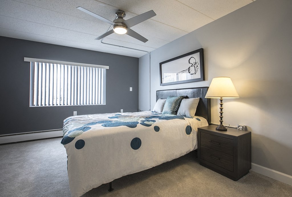 bedroom with large windows