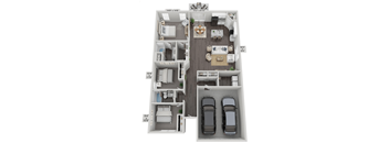 a floor plan of a 3 bedroom apartment at the residences at silver hill in suitland,