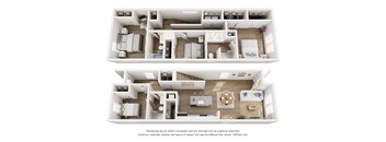 two dimensional floor plans of a 3 bedroom house 475 sq ft