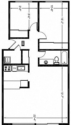 2 Bed - 1 Bath |942 sq ft 2 Bed - 1 Bath |942 sq ft