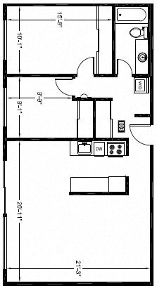 2 Bed - 1 Bath |919 sq ft 2 Bed - 1 Bath |919 sq ft