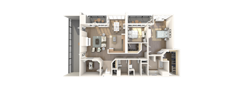 Beverly Hills Penthouse Floorplan