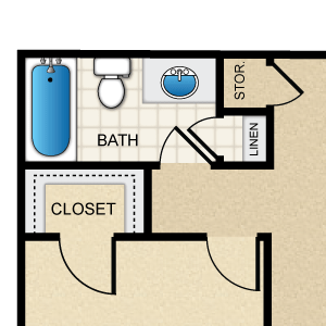 Boerne Floorplan Boerne 2Bed/2Bath 1230 sq. ft. floorplan