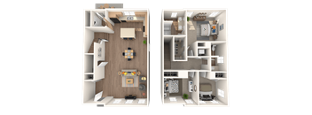a floor plan of a 2 bedroom apartment