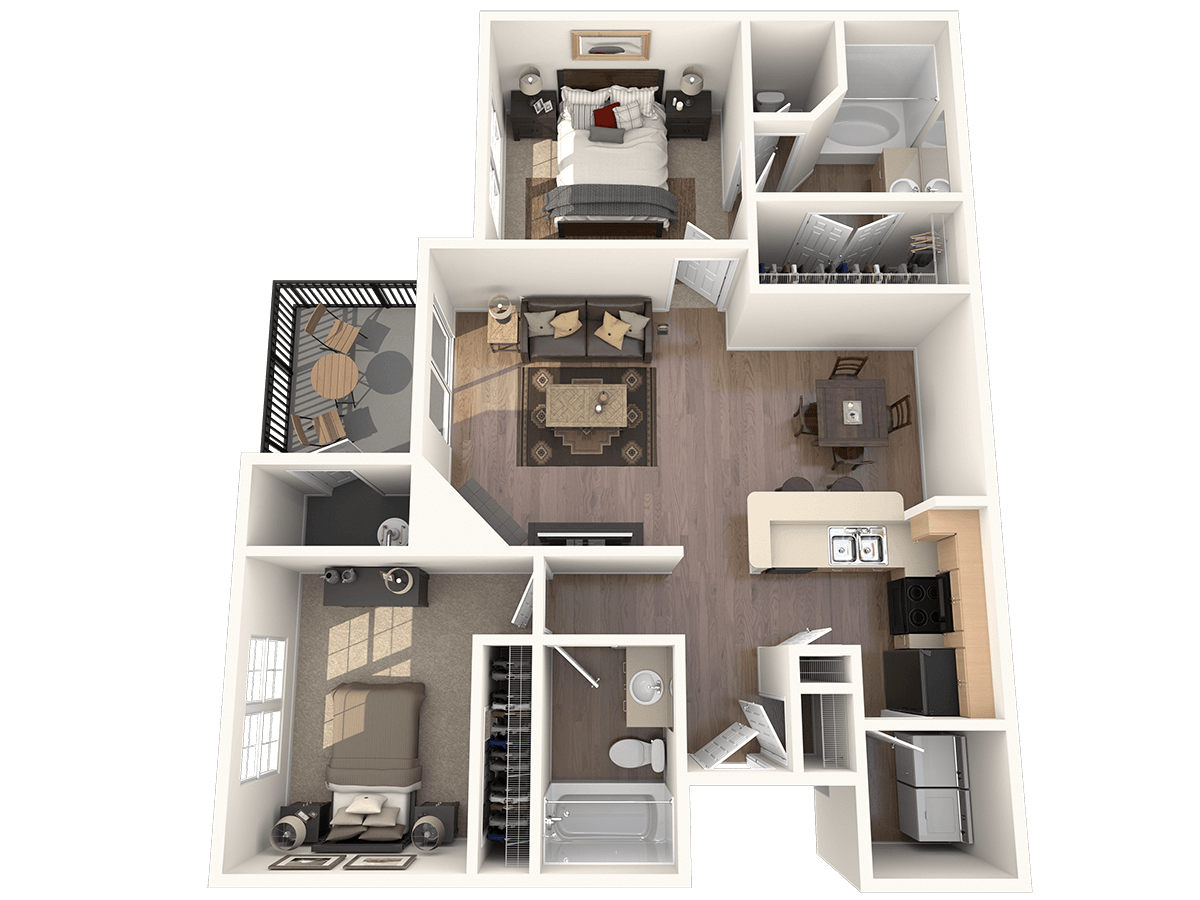 1, 2, & 3-Bedroom Apartments in Henderson, NV | Layouts