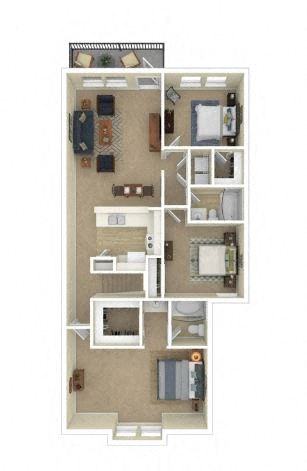 3D Floor plan rendering