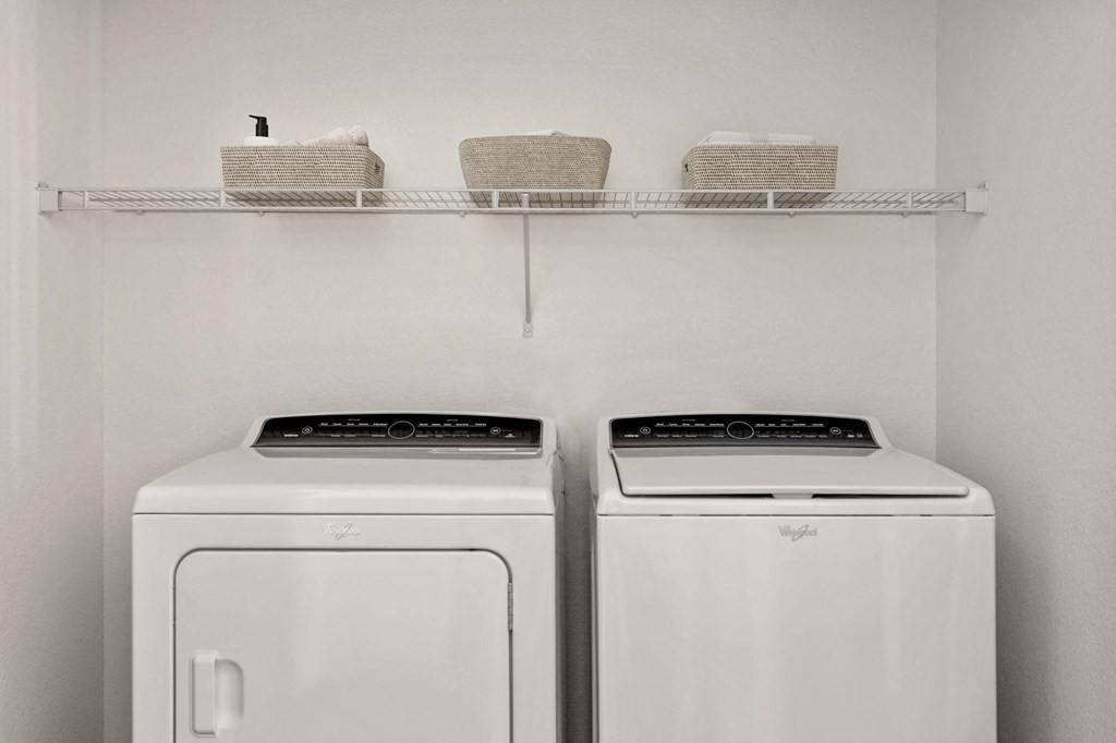 Laundry room in unit