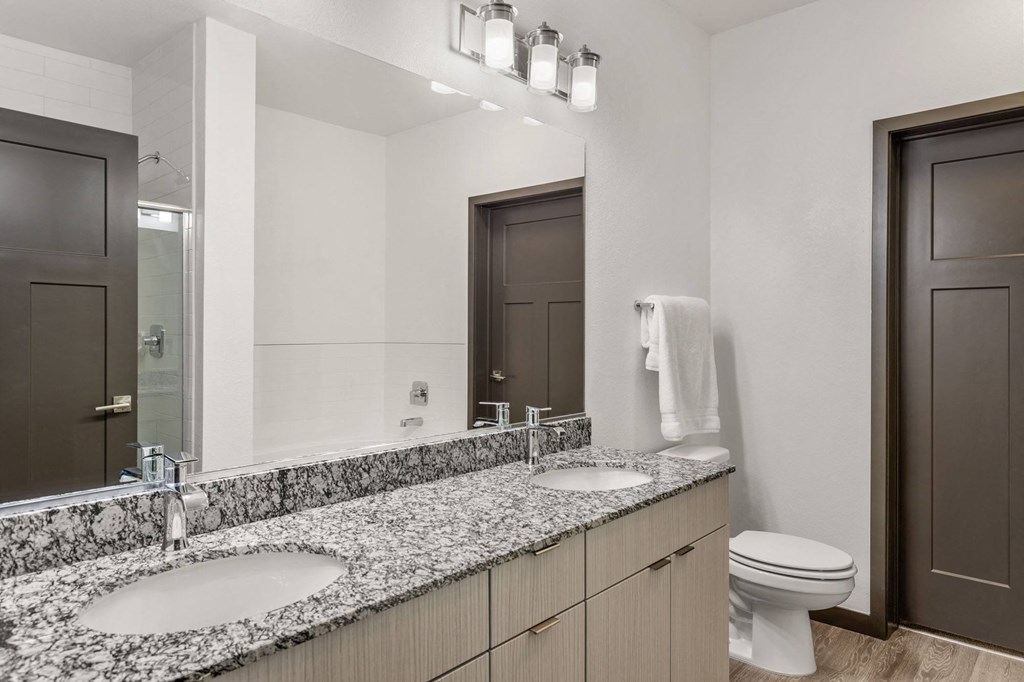 Updated and spacious bathroom