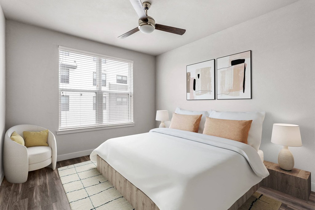 One Bedroom primary bedroom