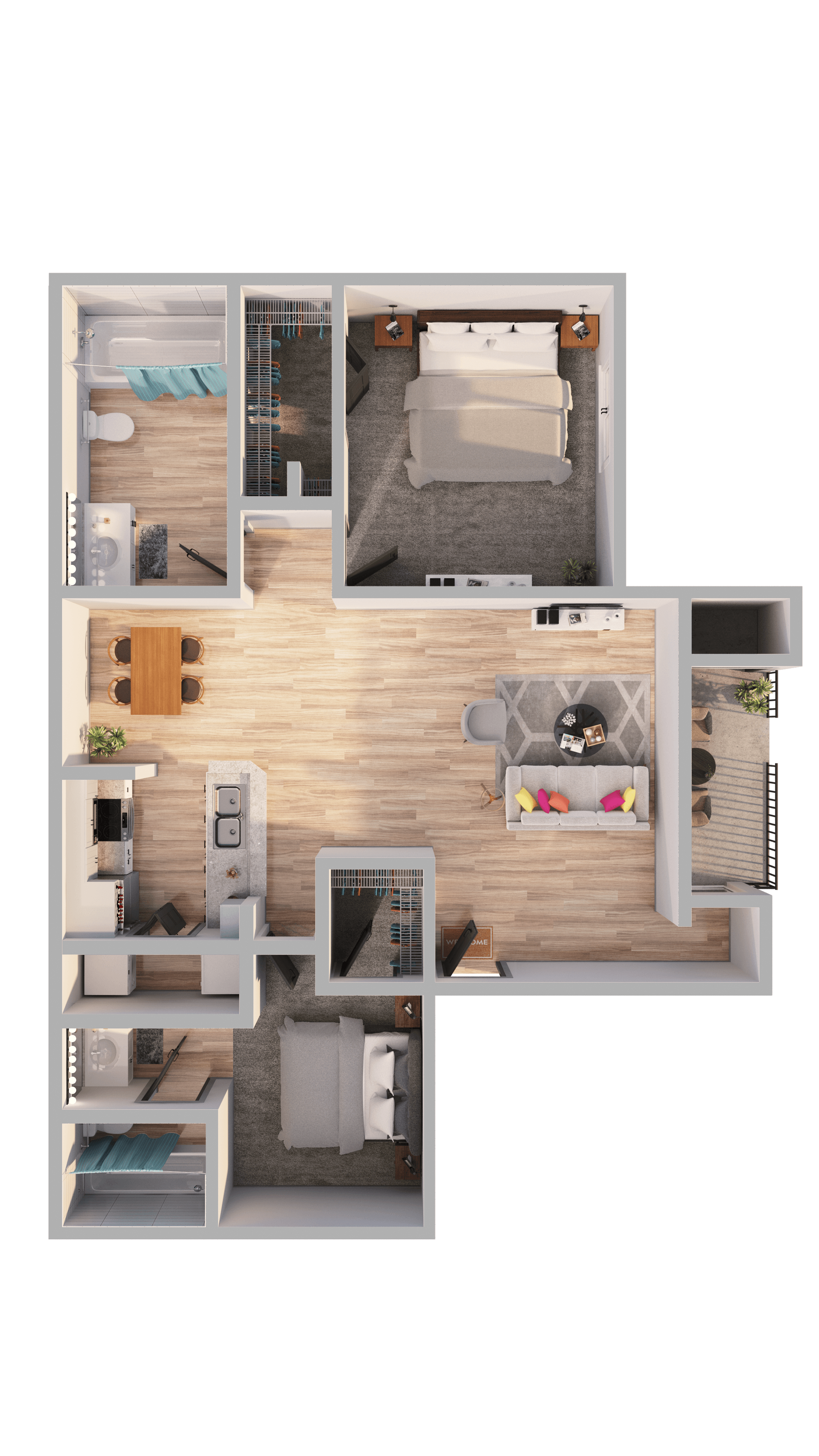 a floor plan of a apartment