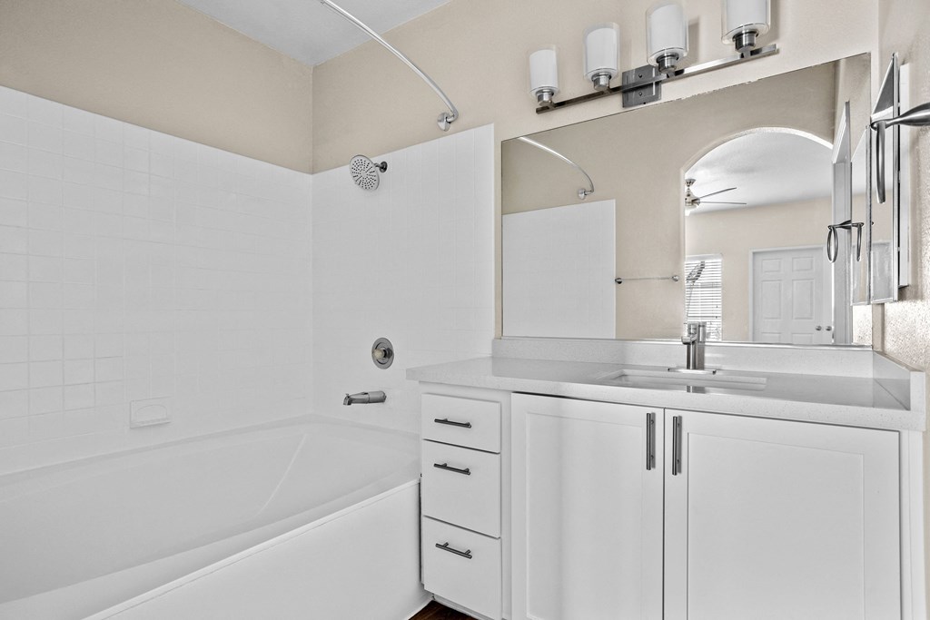 Bathroom in 1 Bedroom/ 1 Bathroom Floorplan at Element Apartment Homes Las Vegas Nevada