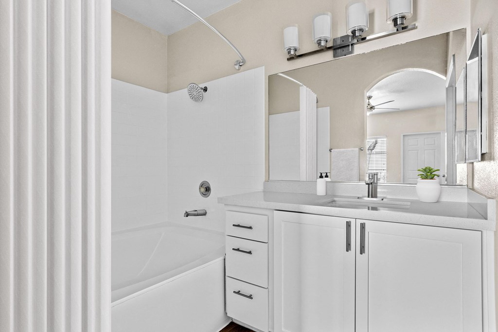 Bathroom in 1 Bedroom/1 Bath Floorplan at Element Apartments Las Vegas Nevada