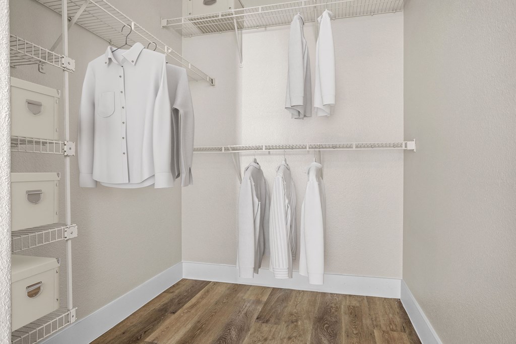 Closet in 1 Bedroom/1 Bath Floorplan at Element Apartments Las Vegas Nevada