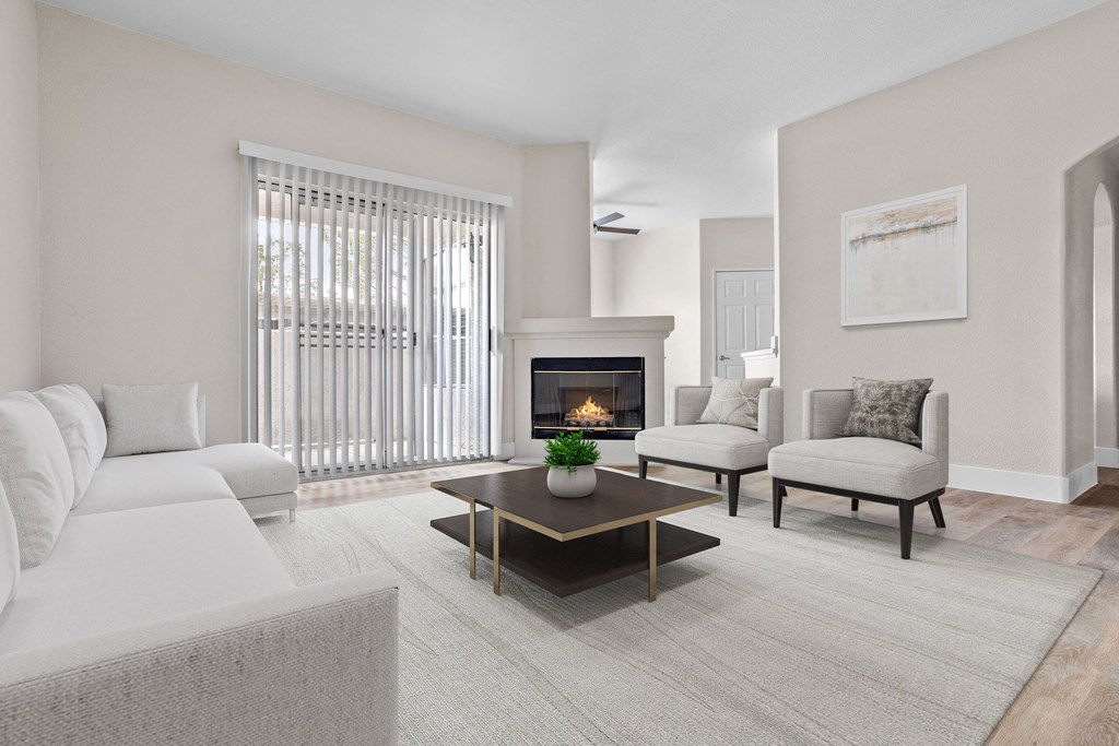 Living Area 1 Bedroom/1 Bath Floorplan at Element Apartment Homes Las Vegas Nevada