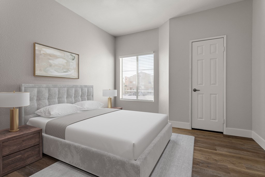 Bedroom in 2 Bedroom/ 2 Bathroom Floorplan at Element Apartment Homes Las Vegas Nevada