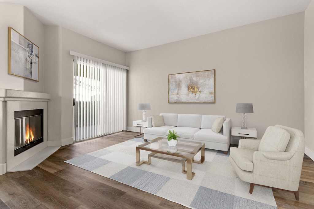 Living Room in 2 Bedroom/ 2 Bathroom at Element Apartment Homes Las Vegas Nevada