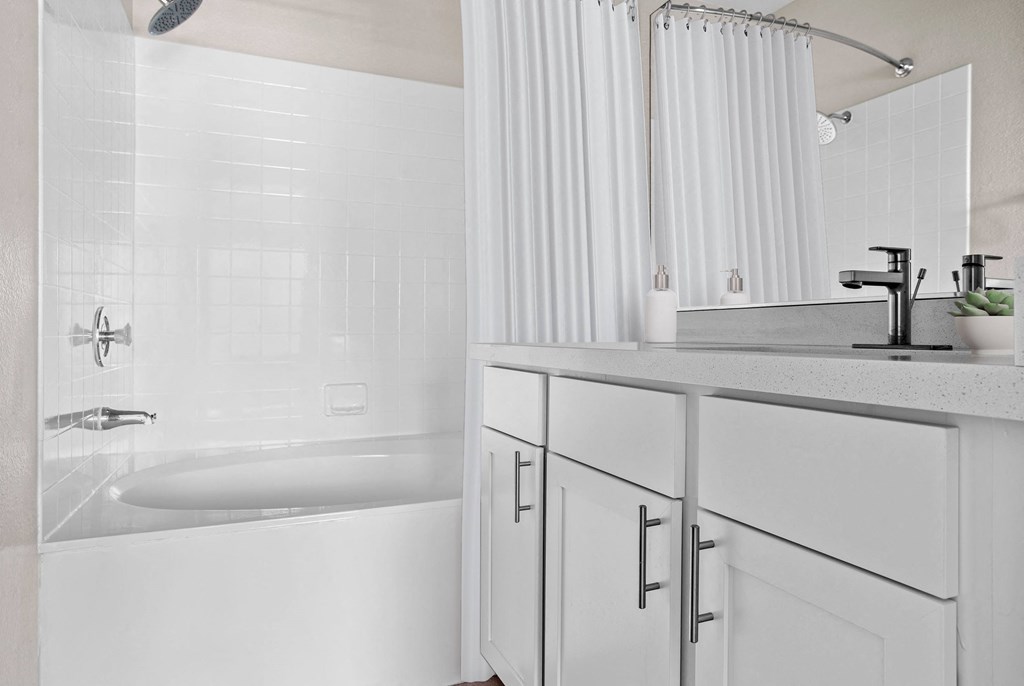 Bathroom in 2 Bedroom/ 2 Bathroom Floorplan at Element Apartment Homes Las Vegas Nevada