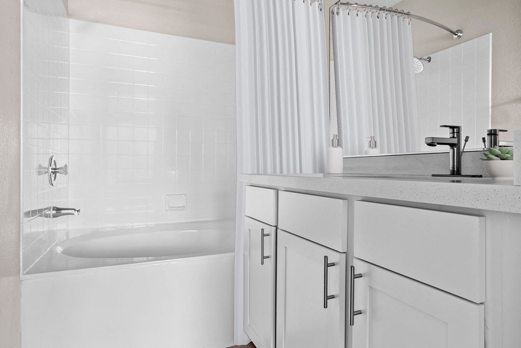 Bathroom in 2 Bedroom/2 Bath Floorplan at Element Apartments Las Vegas Nevada