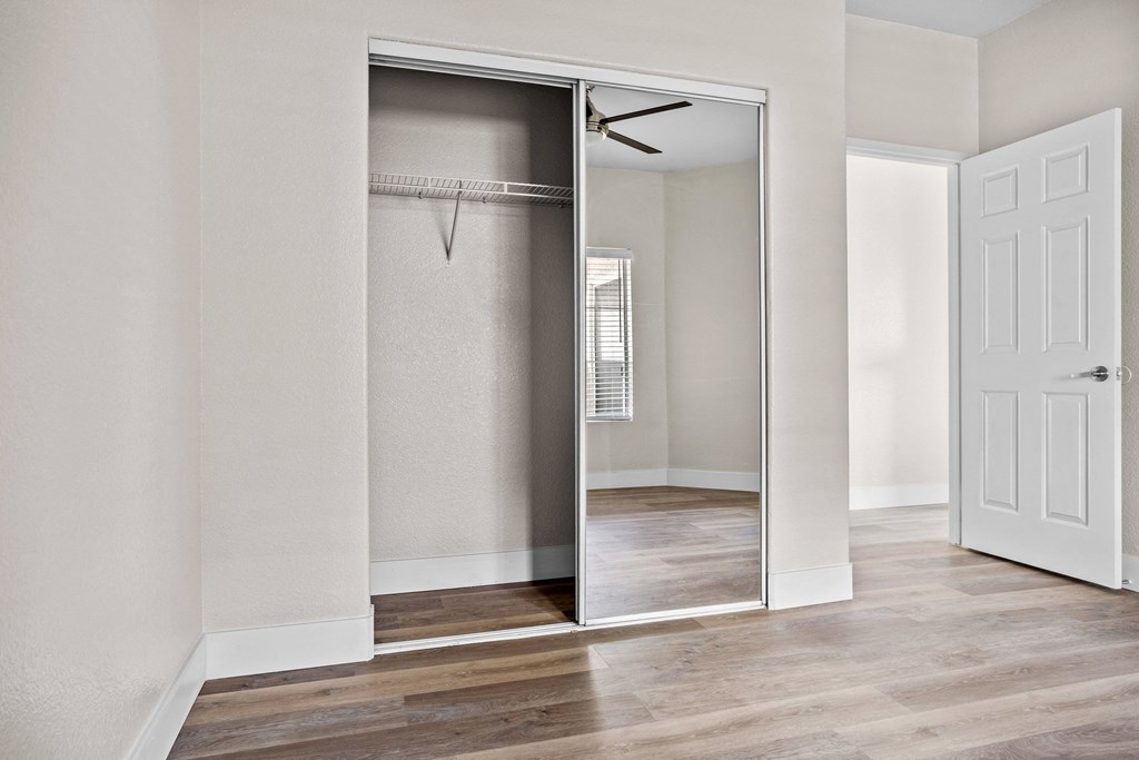 Closet in 2 Bedroom/2 Bath Floorplan at Element Apartments Las Vegas Nevada
