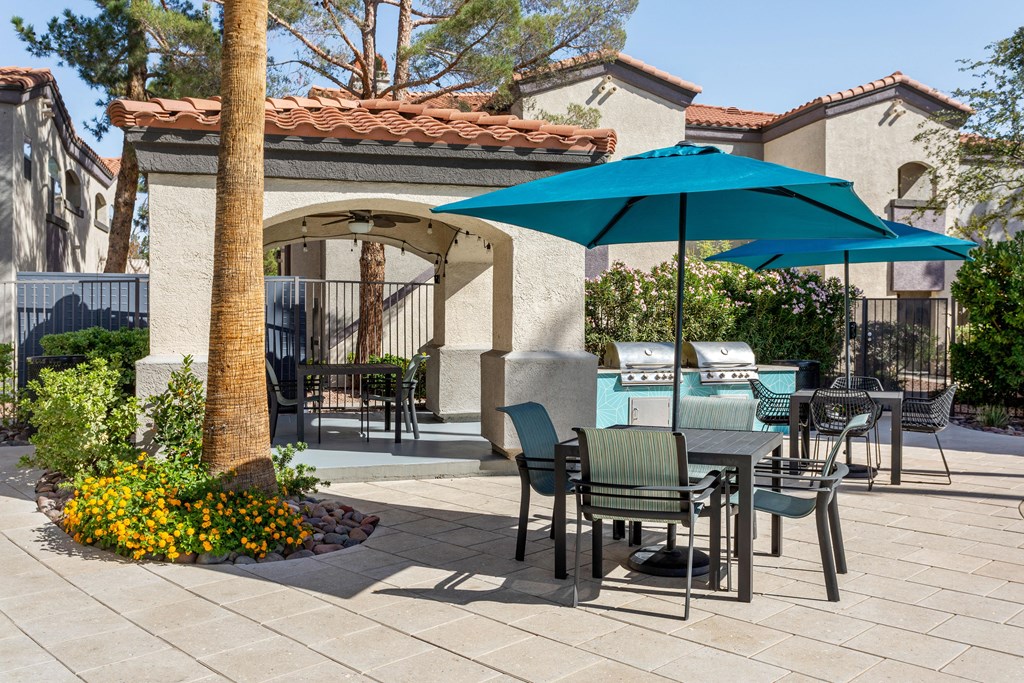 BBQ/Grilling Area at Element Apartment Homes Las Vegas Nevada