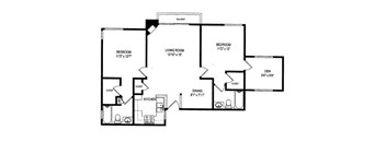 Two Bedroom - with Den A
