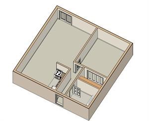 1 Bed - 1 Bath |750 sq ft floorplan 1 Bed - 1 Bath |750 sq ft floorplan