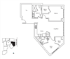 2 Bed 2.5 Bath 1083 square feet floor plan Residence J