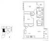 2 Bed 2 Bath 944 square feet floor plan Residence F