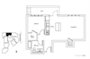 1 Bed 1 Bath 714 square feet floor plan Residence C