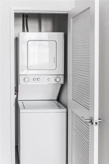 Stacked Washer and Dryer In Unit