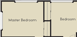 3 bed 2 Bath 1585 square feet floor plan C