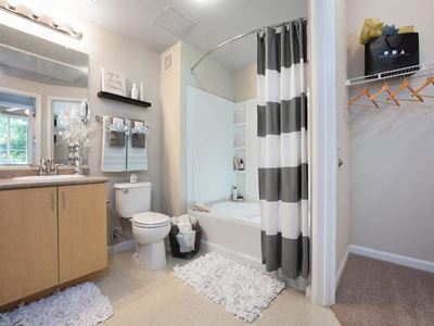 spacious bathroom