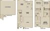 3 bed 2.5 Bath 1582 square feet floor plan Plan A