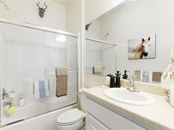 glass enclosed shower
