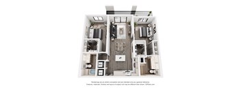 CERU Apartments in Boca Raton, FL photo of a two bedroom floorplan