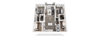CERU Apartments in Boca Raton, FL photo of a two bedroom floorplan