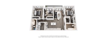 CERU Apartments in Boca Raton, FL photo of a three bedroom floorplan