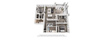 CERU Apartments in Boca Raton, FL photo of  a three bedroom floorplan
